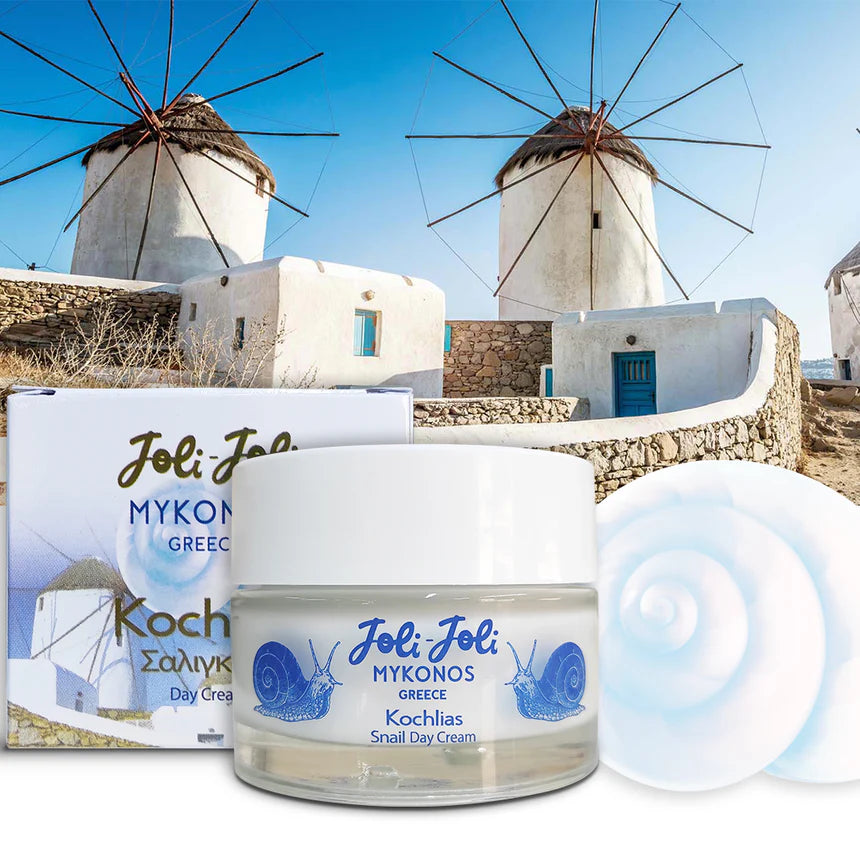 Серум Mykonos - регенериращ и овлажняващ + подарък крем с екстракт от охлюв